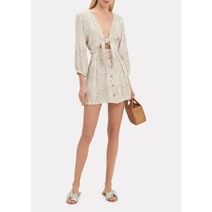 Faithful The Brand Women’s Size 6 Trinidad Tie-Front Cutout Mini Dress